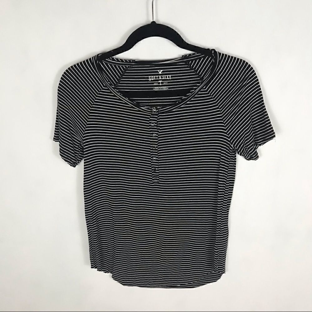 American Eagle soft and sexy tee striped